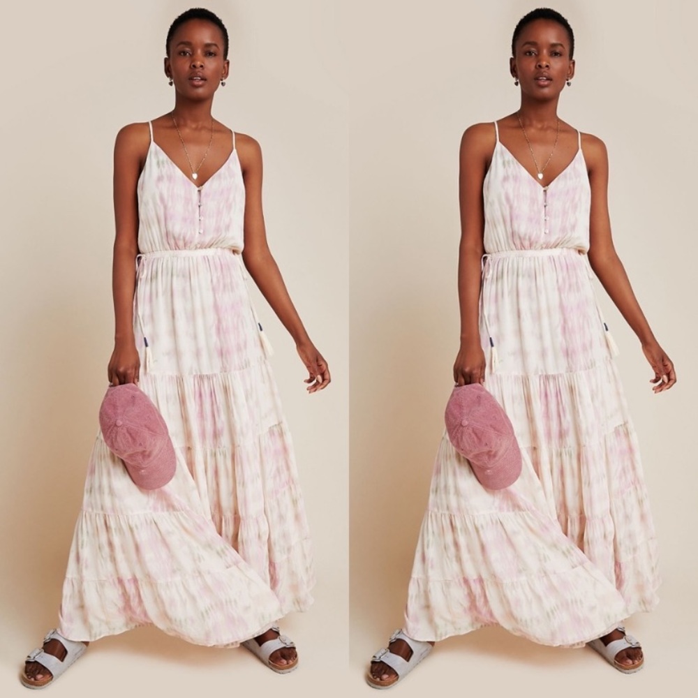 Anthropologie x Dolan Annie Tiered Maxi Dress S